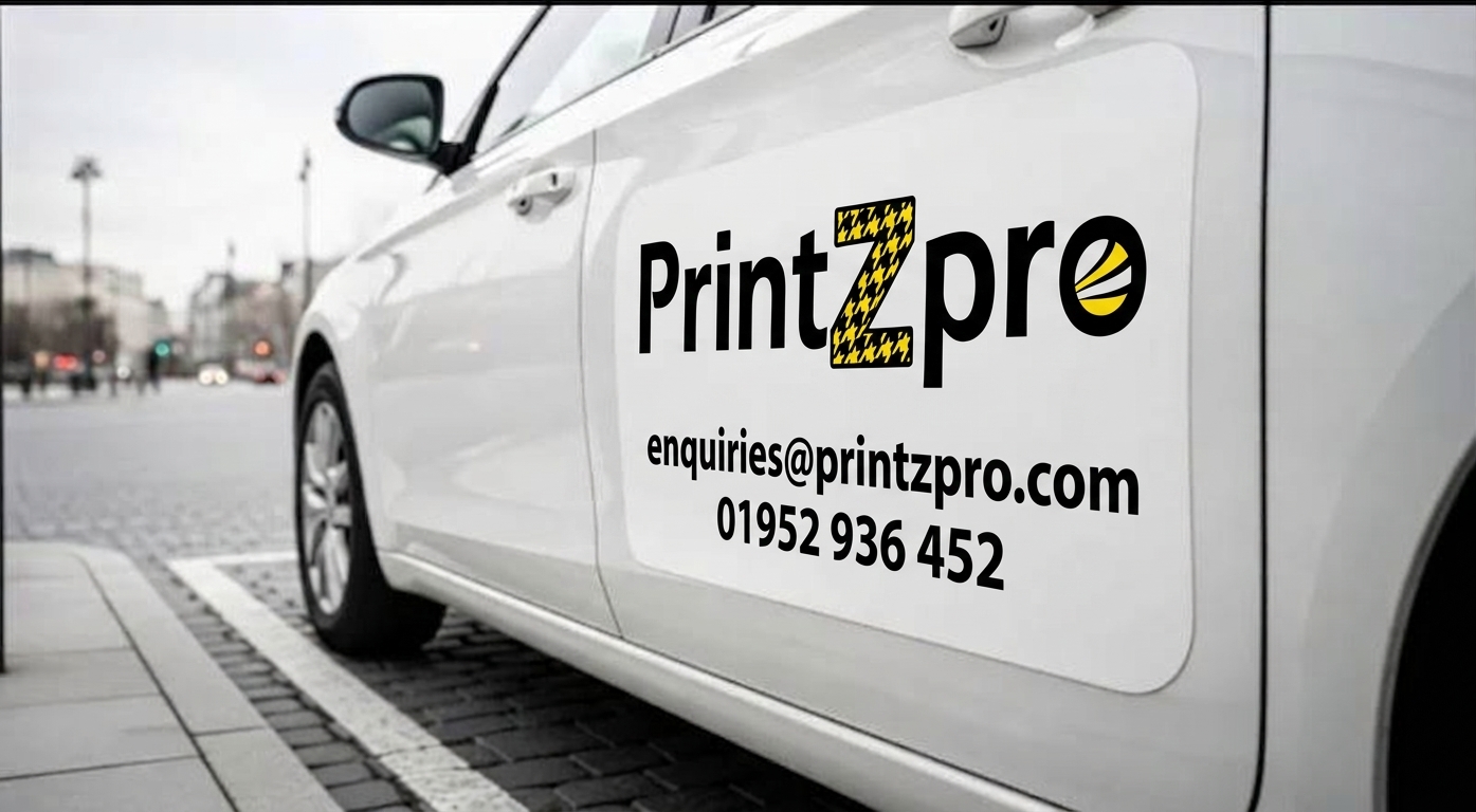 Removable magnetic signs for cars